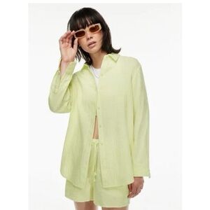 Wilfred Free Oversized Button Down Shirt Small